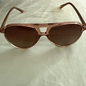 Diff Eyewear Brown plastic aviator Sunglasses